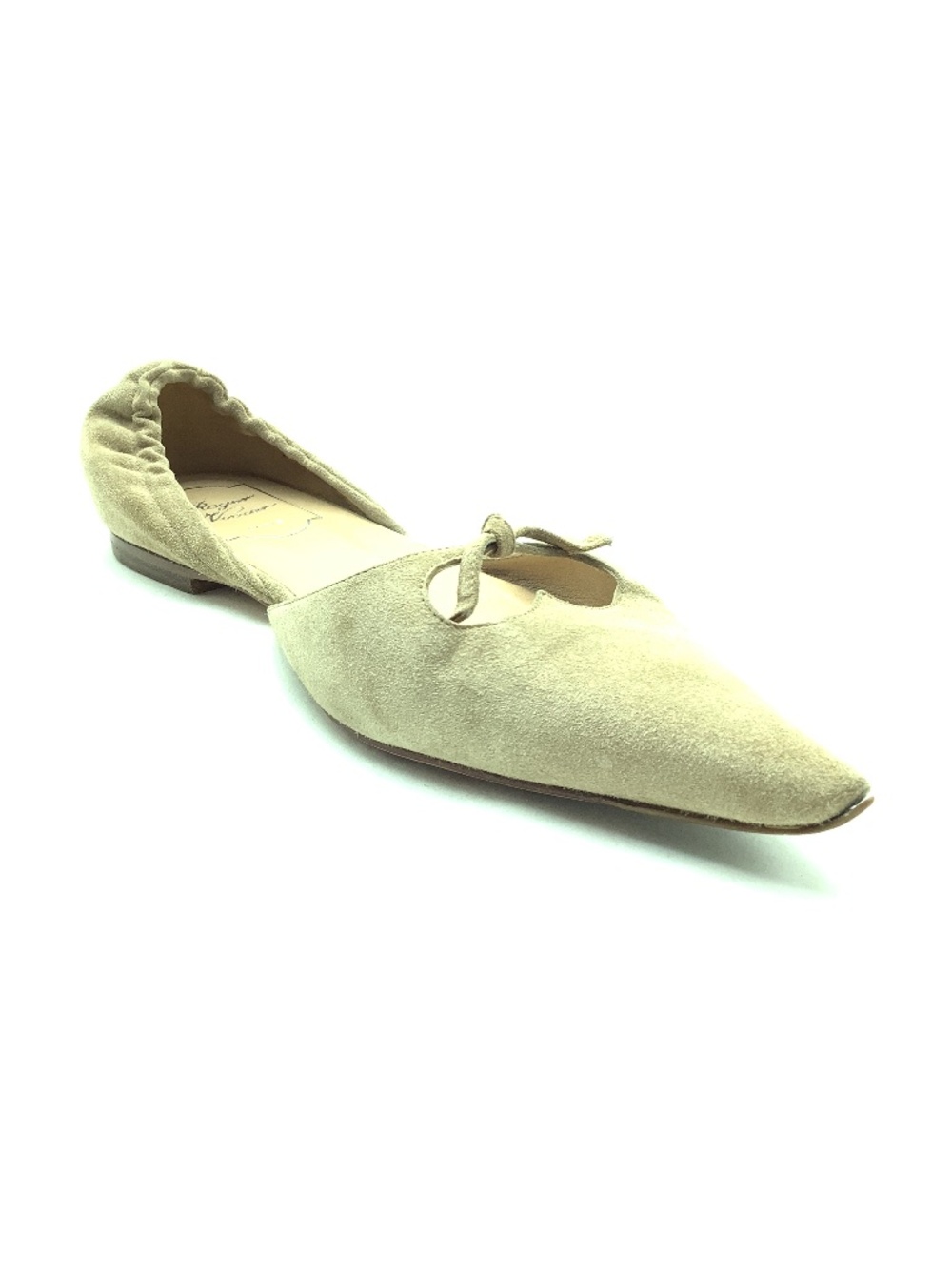Roger Vivier Leather Flat Pointed Shoes Size: US 7.5/ EU 38